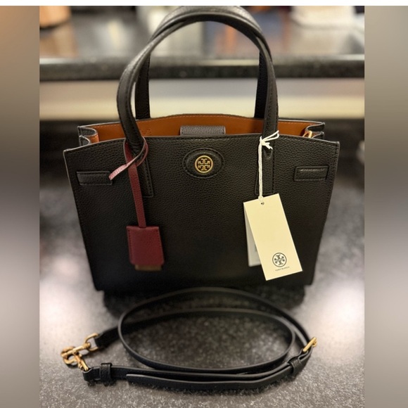 Tory Burch: Robinson Small Satchel - Picture 2 of 11